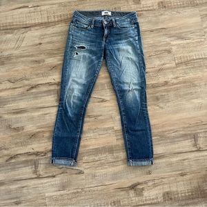 Paige low rise relaxed cropped jeans